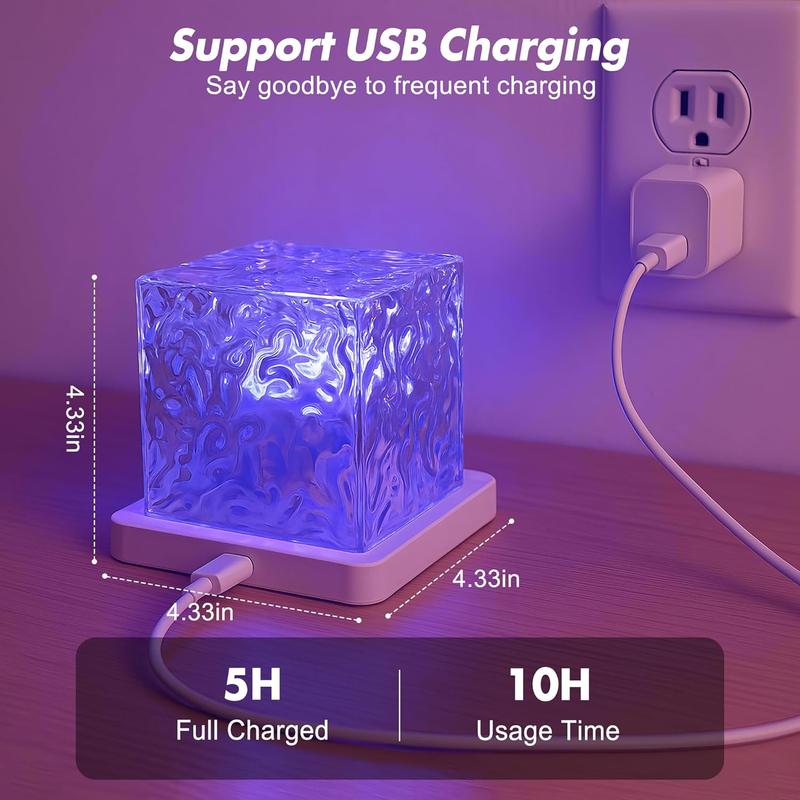 Aurvelle AuroraLamp Projector | Crystal Cube Mood Light