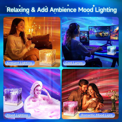 Aurvelle AuroraLamp Projector | Crystal Cube Mood Light