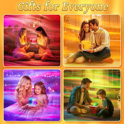 Aurvelle AuroraLamp Projector | Crystal Cube Mood Light